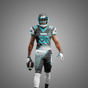 OEM Jeune Américain Tackle 2025 Sergé Sublimé Maillot de Football Respirant Grande Taille Élastique Football pour Adultes Vente en Gros - Product Image 2