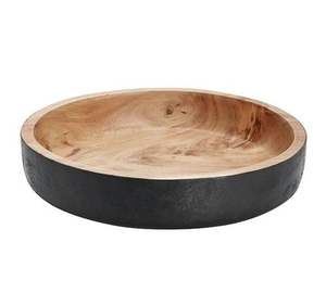 Lot de 3 ustensiles de cuisine ronds au design unique avec bol déchiqueté en métal manguier bois de haute qualité pour la décoration de la maison - Product Image 4