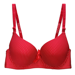 Reggiseno Regolabile con Design a Pois, Traspirante, Senza Ferretto, Effetto Push-Up, Motivo Tinta Unita, Chiusura con Gancetti, Stile Sexy, Metodo di Tessitura Intrecciata - Product Image 6