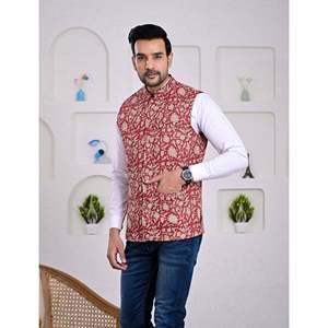 Veste d'hiver pour homme à motifs imprimés et boutons décoratifs pour l'extérieur - Product Image 4