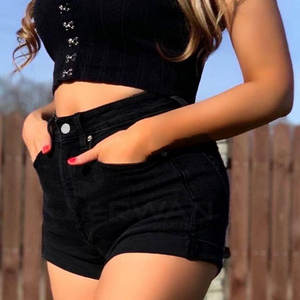 Ropa de moda Pantalones cortos vaqueros cómodos para mujer a bajo precio Pantalones cortos vaqueros de alta calidad más vendidos para mujer - Product Image 3