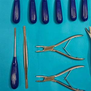 Juego de Instrumentos de Preservación para Rinoplastia, 13 Piezas, Instrumentos Quirúrgicos Ortopédicos de Acero Inoxidable, Kit Cosmético Manual Reutilizable - Product Image 1