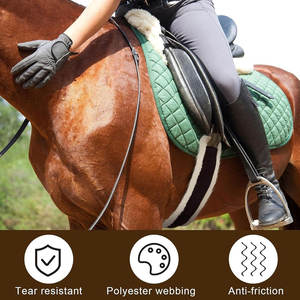 Sangle de selle pour cheval de qualité supérieure en gros, design exclusif, sangle en cuir pour le ventre, sangle équestre, bonne source d'alimentation manuelle en acier - Product Image 6
