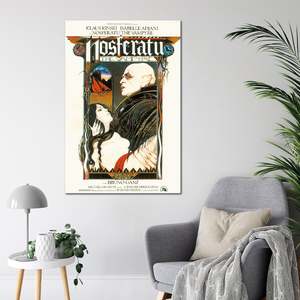 Nosferatu the Vampyre Art Deco Style <b>Poster</b> Black Frame Wall Decor Paper Material - Product Image 2