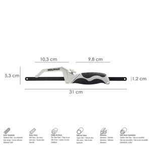 Empunadura in Alluminio con Lama e Manico Bimateriale - Product Image 2
