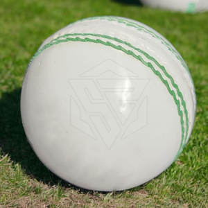 Official <b>White</b> <b>Cricket</b> Ball for Professional Matches Seam Stitch Design <b>White</b> Leather <b>Cricket</b> Ball - Product Image 5