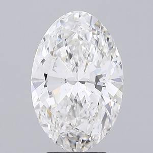Diamant de laboratoire de 4,48 carats, taille ovale, couleur F, clarté VS1, certifié par rapport IGI, rempli 591307346 EC386623 - Product Image 1