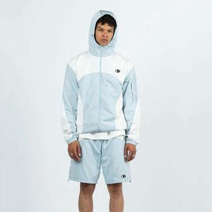 ชุดเสื้อกันลมและแจ็กเก็ตมีฮู้ดสำหรับทุกเพศชุดออกกำลังกายไนลอนสองชิ้นน้ำหนักเบาระบายอากาศได้ตามต้องการ - Product Image 1