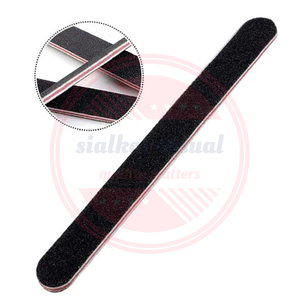 Limes à ongles en bois double face | Manucure professionnelle pédicure soins des ongles forme ronde Spa lime à ongles Logo personnalisé - Product Image 2