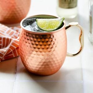 Copper mule mugs with antique craftsmanship and premium handmade design ideal for vintage theme kitchens or event drinkware - Product Image 2