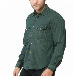 Chemise en jean légère pour homme, tissu en coton doux, chemise décontractée, style classique, chemises en jean pour homme - Product Image 4