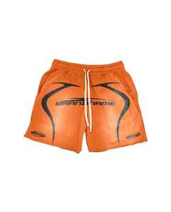 กางเกงขาสั้นผ้าฝ้าย100% สีทึบลายพระอาทิตย์ซีดจางสไตล์ลำลองสตรีทแวร์สกรีนลายโลโก้แบบวินเทจ - Product Image 3