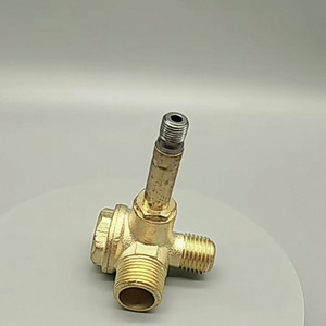 AC220V Compressore D'aria Solenoide Valvola Filo di 90 Gradi FAI DA TE Utensili Per La Casa 3 Porta In Ottone Centrale SPZJ-02AC - Product Image 3