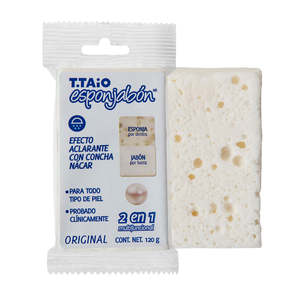 Esponjabon spugna di sapone madreperla 2-in-1 | Strumento da bagno esfoliante e detergente - Product Image 1