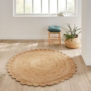 Alfombra redonda de algas marinas para casa, respetuosa con el medio ambiente, Natural para sala de estar y decoración, dormitorio, tejido bohemio, diseños OEM personalizados de Vietnam - Product Image 6