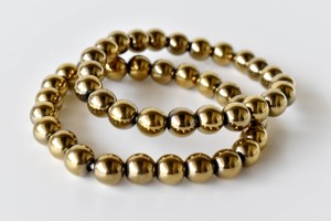High Quality Attractive Golden Hematite 8mm Round Beaded <b>Bracelet</b> Premium <b>Healing</b> Gemstone <b>Bracelet</b> for Meditation Jewelry - Product Image 6