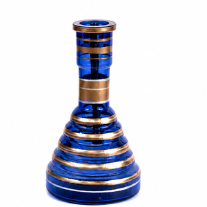 Chicha Farida Cleo Gold Egyptian Luxury Lacquer Mini en laiton massif avec base en verre – Ensemble complet - Product Image 4