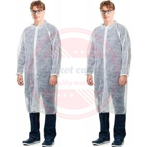 Blouse de laboratoire de médecin en PP non tissée personnalisée en gros avec poches uniforme médical non tissé - Product Image 6