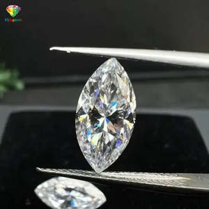 เพชรโมอิสซาไนต์ทรงมาร์คีส์ VVS1-D พร้อมใบรับรอง GRA - Product Image 1