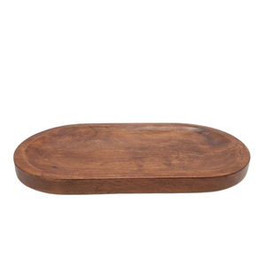 Plateau de service rectangulaire en bois de couleur naturelle Plateau de service alimentaire pour la maison et les hôtels Fournitures faites à la main personnalisées - Product Image 6