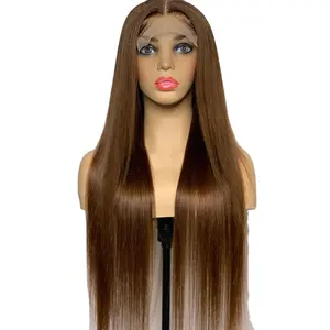 Perruque naturelle Balayage cheveux humains, perruque Full Lace Wig transparente HD, postiche orientale