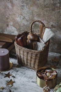 Cesta de Pared Ovalada de Ratán Natural Ecológica Roscoe, Cestas de Almacenamiento Hechas a Mano, Modernas y Multifuncionales, Hechas en Vietnam - Product Image 3