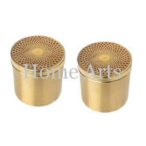 Juego de 2 recipientes redondos para almacenar medicamentos con tapa, tarro de almacenamiento de sal de calidad superior para decoración de mesa de comedor - Product Image 5