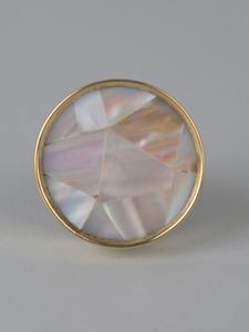 Wooden Knobs Combine With <b>Stone</b>-Bone-Brass- <b>Resin</b> Round Shape Varieties Cabinet Knobs, Natural Drawer Hardware sale - Product Image 5