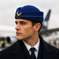 Chapeau Pillbox unisexe, style militaire vintage, avec bordure dorée, badge en laurier, chapeau pour occasions formelles, élégant, pour femmes, accessoire de mode