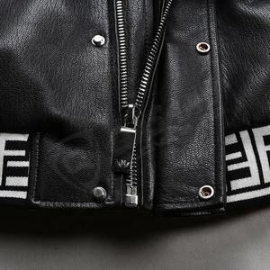 Factory 2025 Fashion-Tassel Motocicleta genuina Flecos-Borlas Cuero de vaca Slim-Fit Transpirable Bombers Biker Chaquetas - Product Image 6