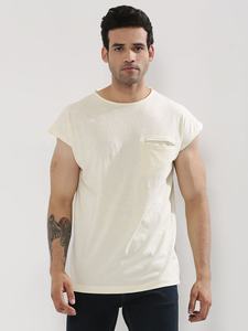 T-shirt en coton 100% pour homme, tricoté, streetwear d'été, logo personnalisé, manches courtes, coupe classique, motif, col roulé, anti-boulochage - Product Image 3