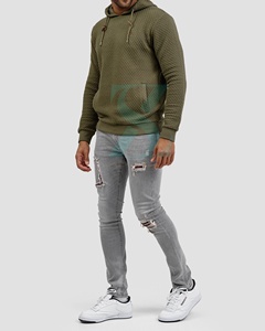 Conception tricolore confortable 500GSM pull sweats à capuche pour hommes personnalisé DTF imprimé logo surdimensionné sweats à capuche pour hommes Service OEM - Product Image 3