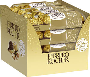 Chocolate Blanco Sólido Rocher con Galleta - 24 Piezas - 0.02 kg - Forma de Bola - Caja Alemana - Product Image 3