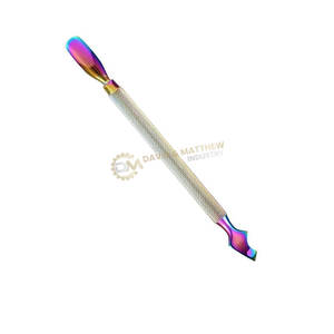 Outil de soin des ongles en acier inoxydable à double extrémité de vente chaude poussoir de cuticules de manucure efficace pour le nettoyage des ongles d'élimination des peaux mortes - Product Image 6