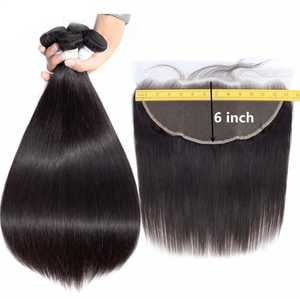 Extensiones de Cabello Virgen Indio Doble Trama, Naturales Sin Procesar, Sedosas y Lisas, Onduladas, de HAIR KING - Product Image 1