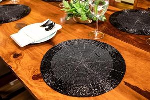 ที่รองจานลูกปัดทรงกลมทำด้วยมือสำหรับโต๊ะอาหารของตกแต่งคริสต์มาสงานเลี้ยงสังสรรค์ในครอบครัว - Product Image 6