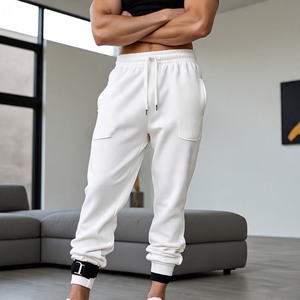 Vêtements de sport Streetwear en coton polaire Pantalons de jogging délavés à l'acide Pyjama pour hommes - Product Image 4
