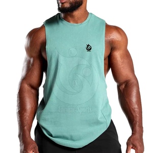 Débardeur de gymnastique respirant de haute qualité pour hommes débardeur d'exercice décontracté avec tissage tricoté ventes directes d'usine - Product Image 2