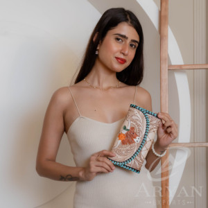 กระเป๋าเงินหนังสไตล์ตะวันตกสำหรับผู้หญิงกระเป๋าคลัทช์หนังแท้ขนาดใหญ่กระเป๋าสตางค์คาวเกิร์ลใส่ของขวัญคลัทช์หัวกระโหลกวัว - Product Image 1