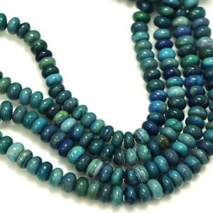 Cuentas Redondas de Ópalo Azul Prusia: Piedras Preciosas Lisas AAA para Artesanía (7-11 mm) - Product Image 5