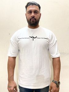 เสื้อยืดโอเวอร์ไซส์วัสดุผ้าฝ้ายดีไซน์ที่ดีที่สุดแห้งเร็วและระบายอากาศได้ดีแขนเสื้อพิมพ์โลโก้ได้ตามต้องการ - Product Image 5