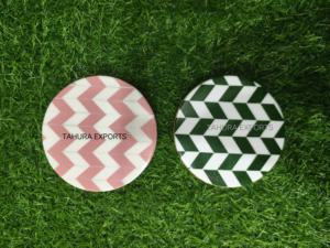 Sous-verre en bois élégant 2026 avec nacre pour boissons, design classique, sous-verre en bois de qualité supérieure, décoration de table de mariage - Product Image 4