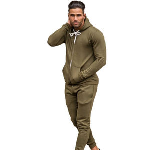 El último chándal hecho a medida para hombre, traje de jogging de lana de patrón sólido ecológico para invierno para actividades al aire libre - Product Image 4