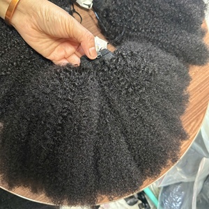 Extensiones de Cabello Humano Birmano Rizado Vietnamita, Super Double Drawn, de un Solo Donante, con Clip, Cabello Virgen de un Solo Donante, con Cinta Adhesiva - Product Image 6