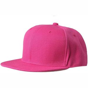 Casquette perforée rose vif avec logo en PVC découpé au laser, casquette snapback de luxe à visière plate style hip-hop - Product Image 3