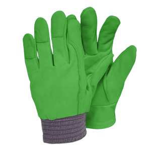 Guantes de conducción de cuero de vaca de primera calidad, suaves y cómodos con protección duradera para ensamblaje de camiones para seguridad en el trabajo industrial - Product Image 4