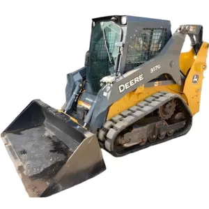 Mini Skid Steer Crawler 2019 DEERE 317G per qualsiasi terreno di funzionamento flessibile Skid Steer Loader capacità 3000KG buone condizioni per la vendita