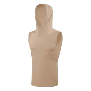 Invierno al aire libre transpirable compresión con capucha camisa hombres ajustable gimnasio Fitness secado rápido Flexible ligero rendimiento camisas - Product Image 4