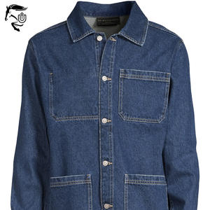 Veste en jean décontractée à boutons d'hiver coupe régulière 2025 | Streetwear sur mesure Jean Outerwear OEM - Product Image 5