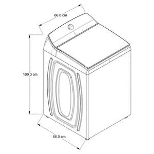 Vasca idromassaggio 8MWTW-2041WJM Mini lavatrice automatica 20 KG di caricamento superiore con vasca singola alloggiamento in acciaio inox utilizzato - Product Image 4